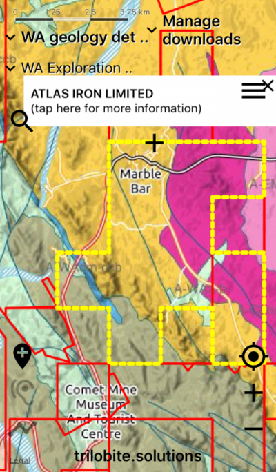 Tenement data & bedrock geology, Western Australia